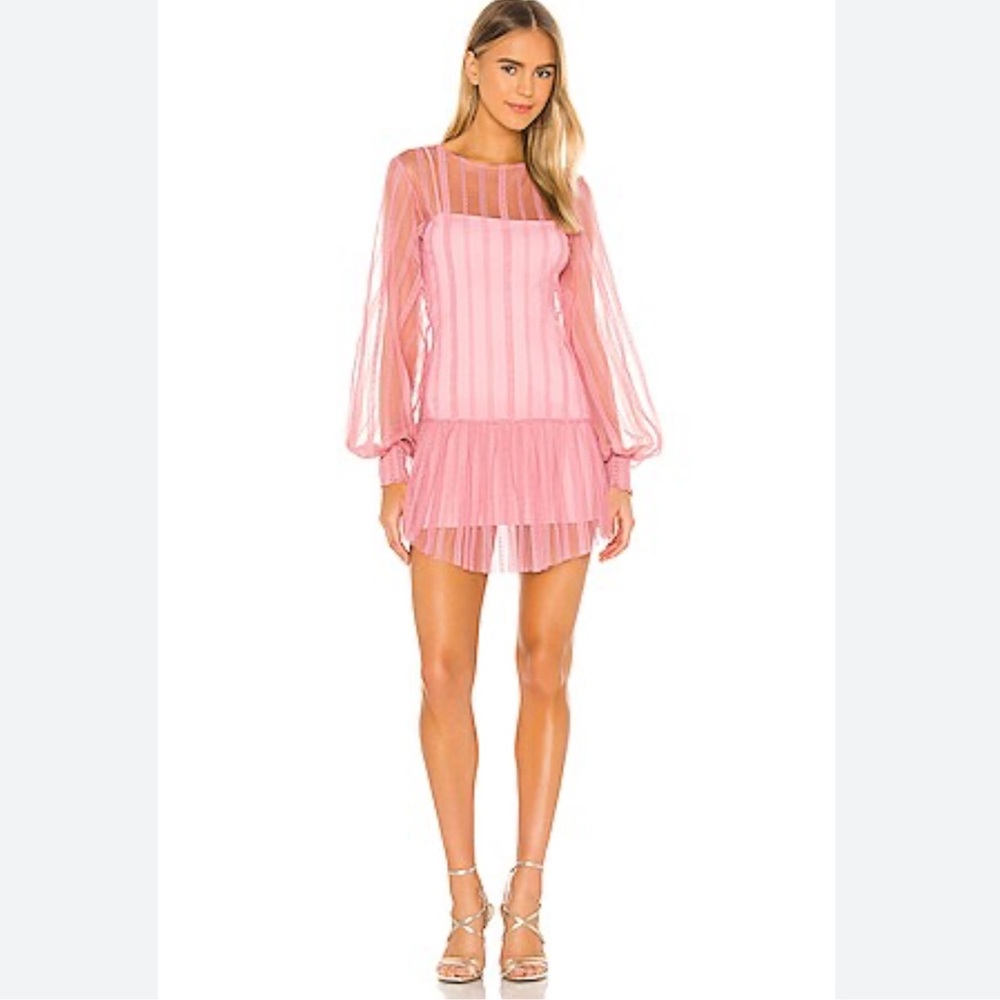 NBD Alma Mini Dress Size Small Blush Pink Size Small - Picture 7 of 7